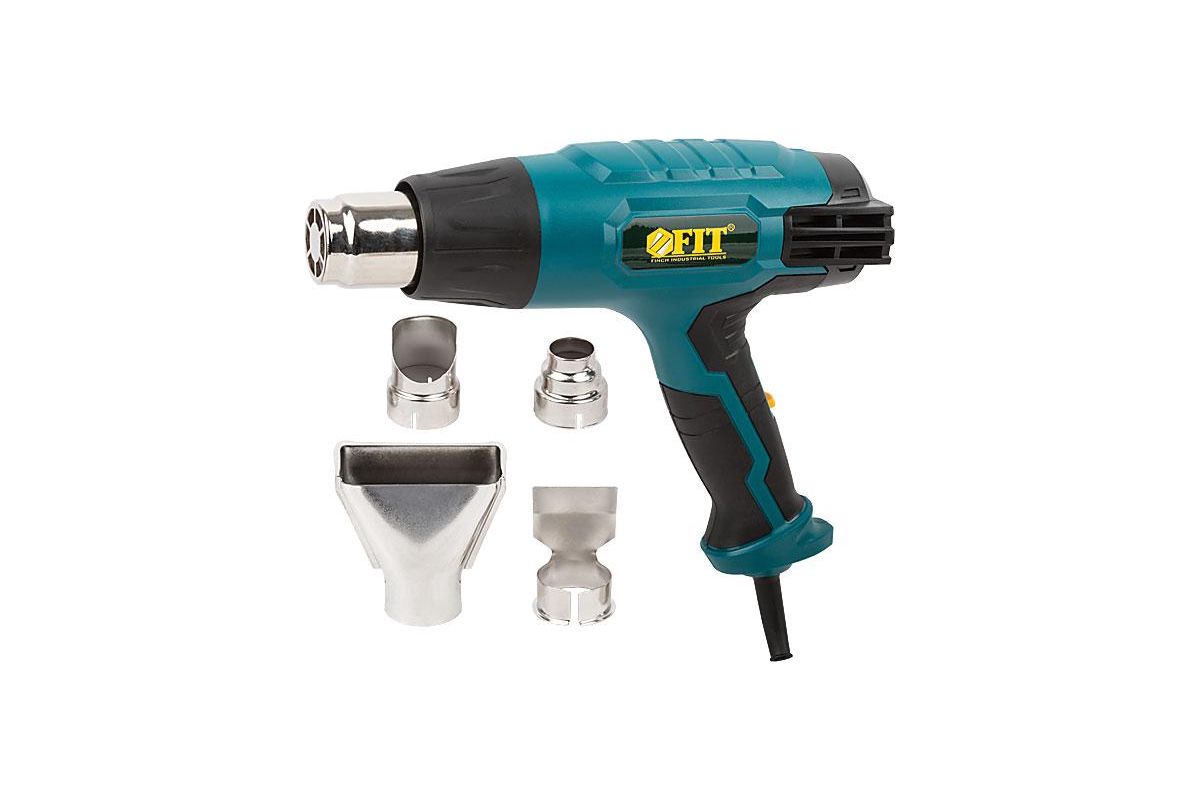 FIT Фен технический 2000Вт 60/400/600С 300/500/500 л/мин рез.накл коробка