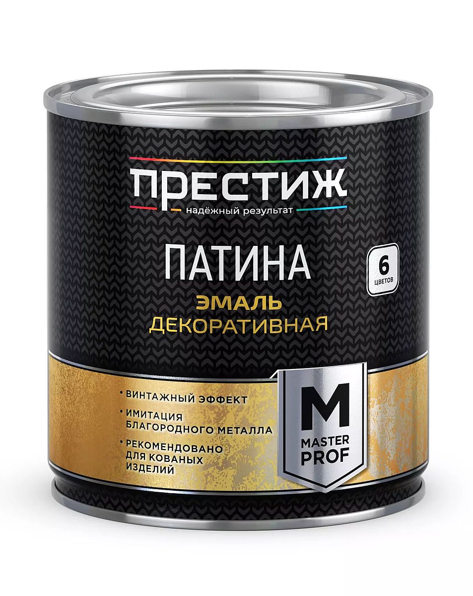 Престиж эмаль Патина красное золото 0,2л
