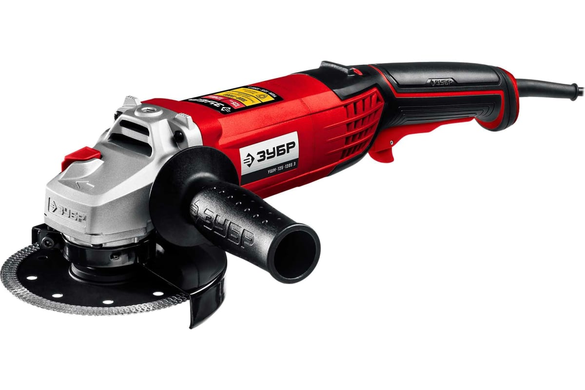 ЗУБР 1200вт, d125мм, УШМ, регулировка оборотов (УШМ-125-1205Э)